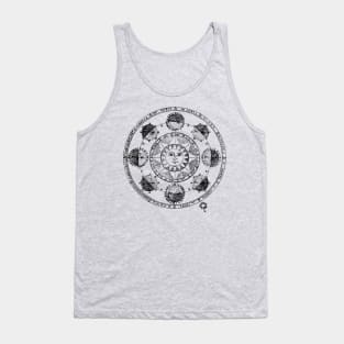 Medieval Astronomical Chart of Planets Tank Top